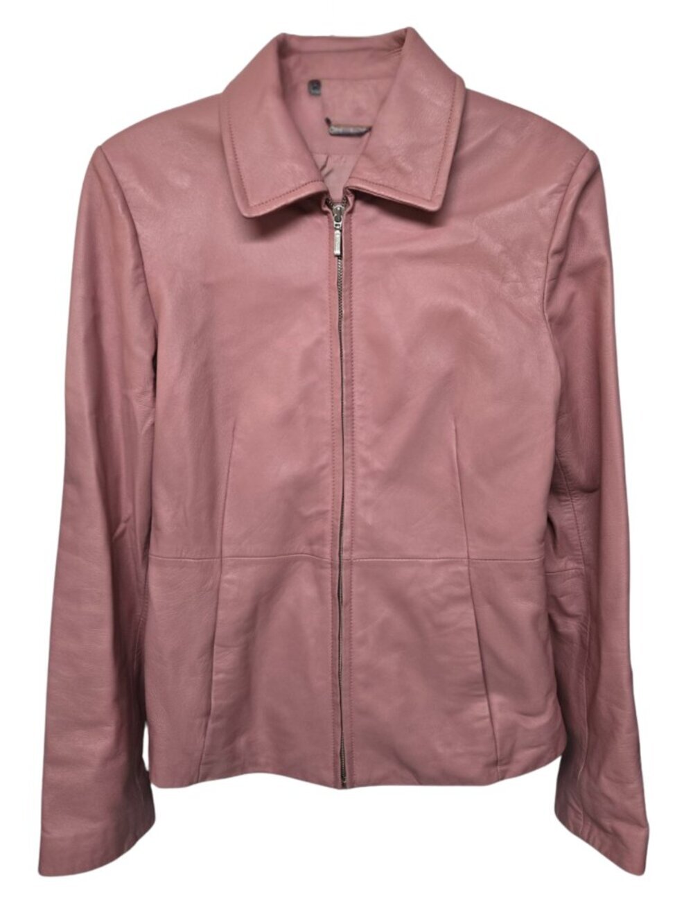 Danier Womens Leather Jacket Coat Dusty Rose Size 8 Quiet Luxury Romantic Barbie